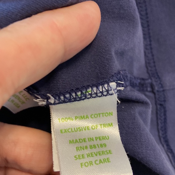 Lilly Pulitzer navy blue dress size XS very good condition 100% Pima cotton - Picture 6 of 12